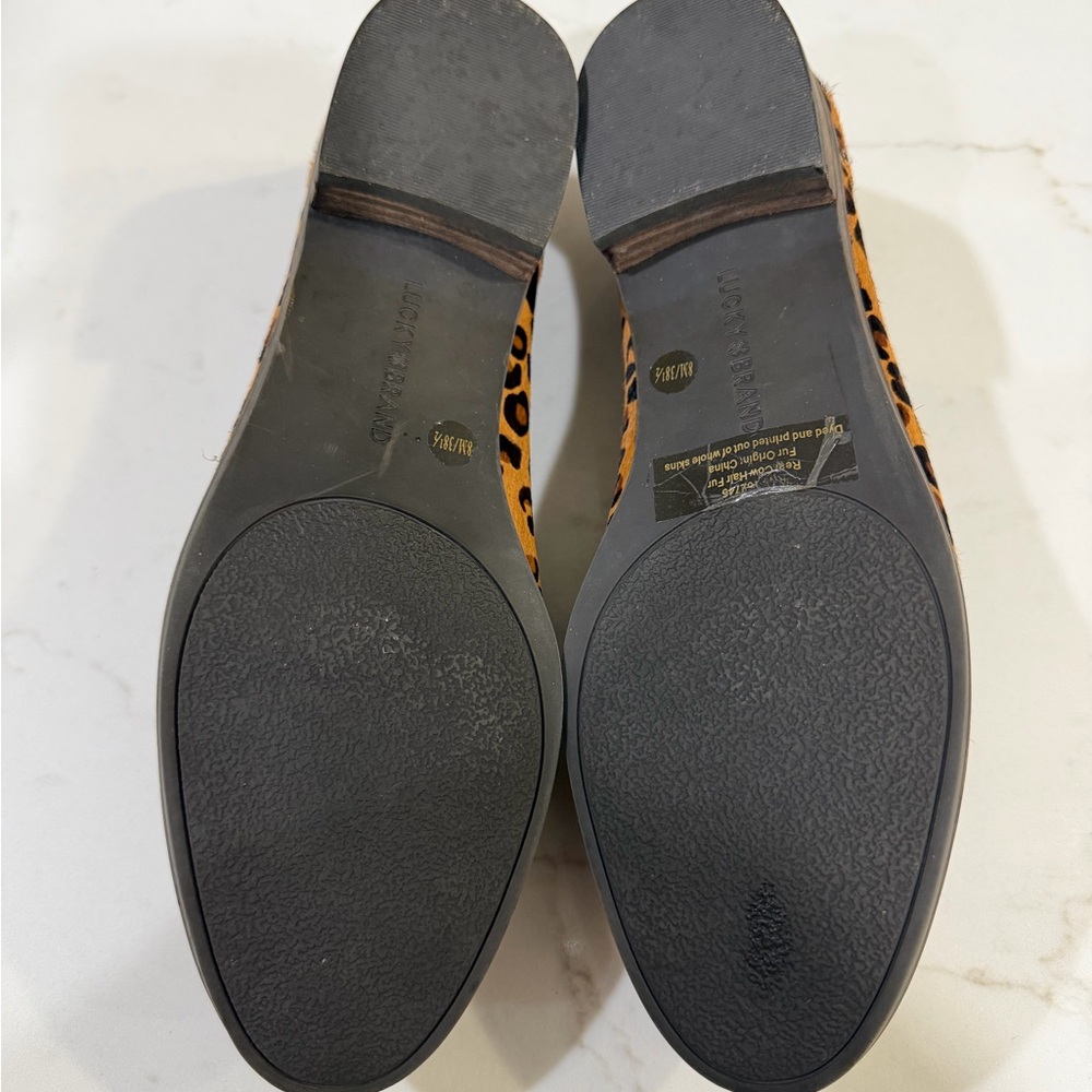 Lucky Brand Leopard Print Loafers in Tan and Black - Picture 8 of 8